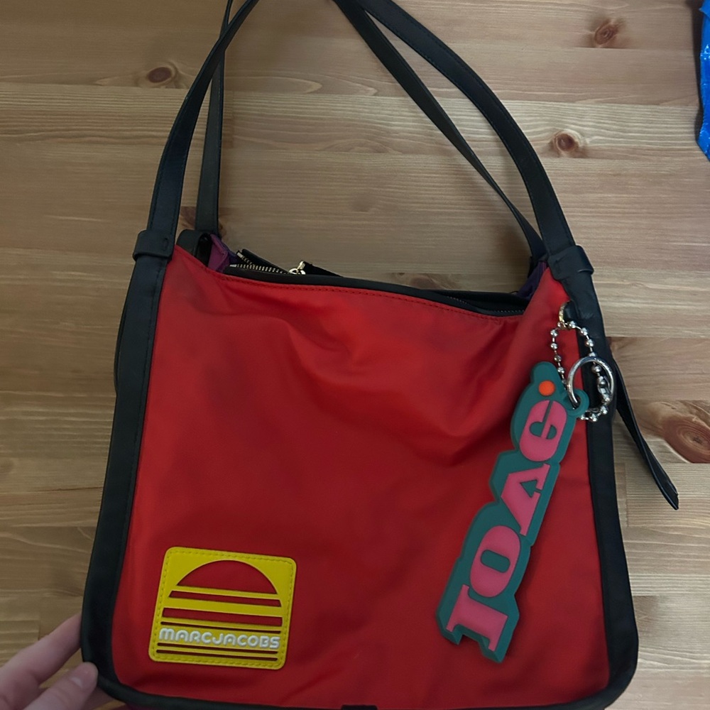 Marc Jacobs Red and Black Shoulder Bag